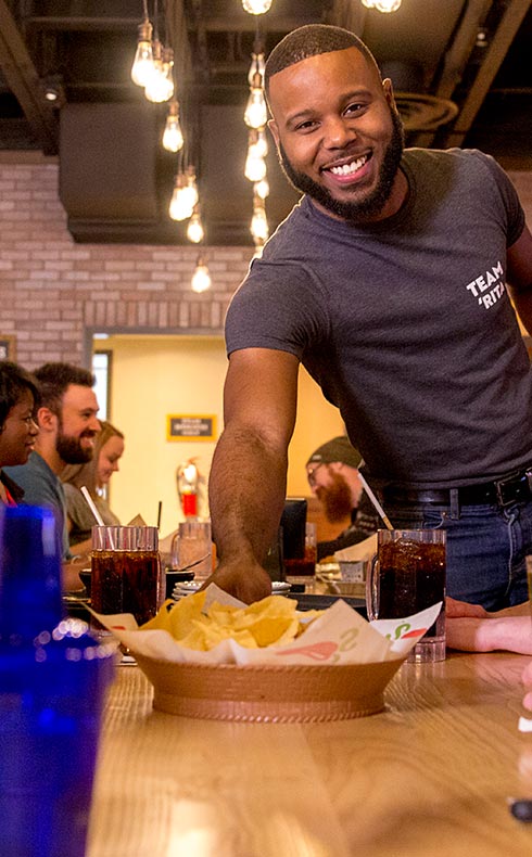 Server delivering order